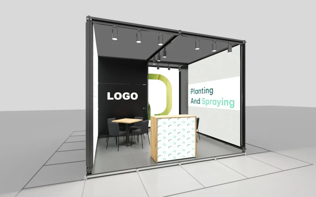 4x4 16m2 One-sided Open Stand