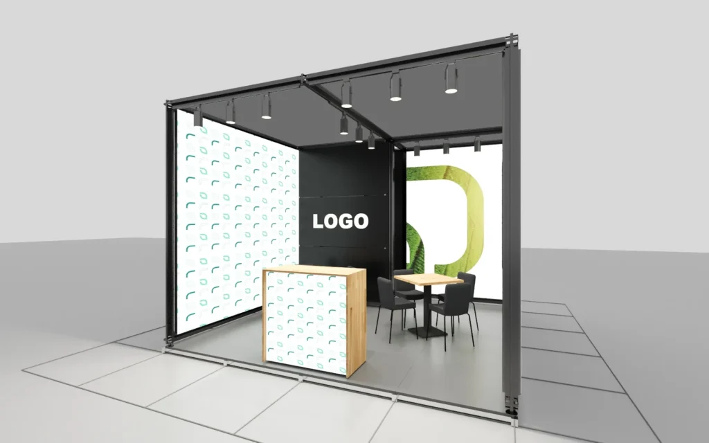 4x4 16m2 One-sided Open Stand