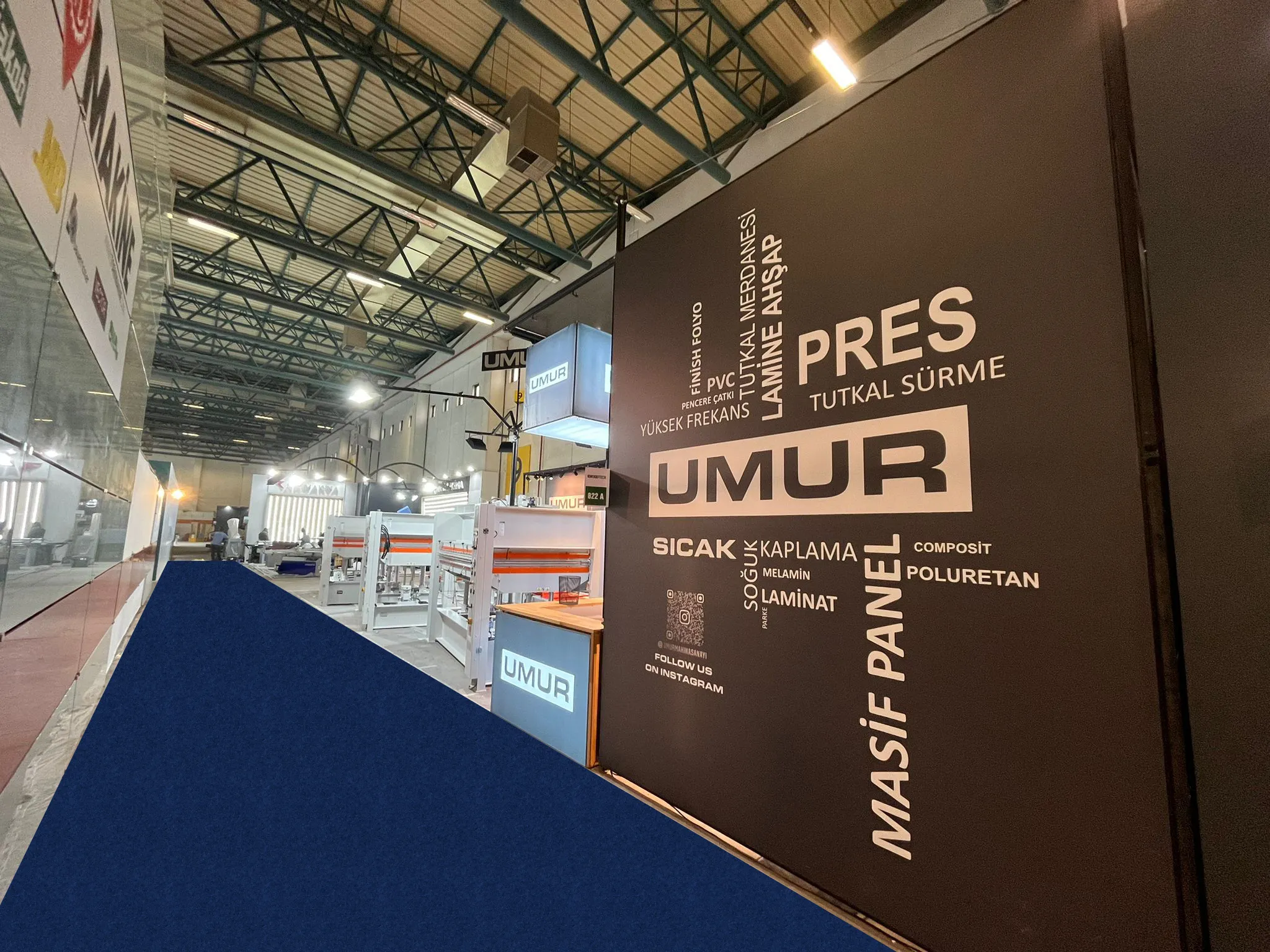 Wood Tech 2023 Fuarı, Fuar Standı - 2023, İstanbul - Umur Makine